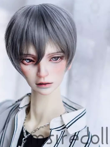 BJD Wig Gray Green Short Hair for SD MSD YOSD Size Ball-jointed Doll
