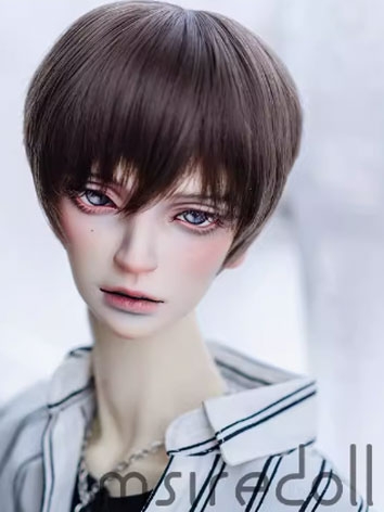 BJD Wig Brown Short Hair for SD Size Ball-jointed Doll
