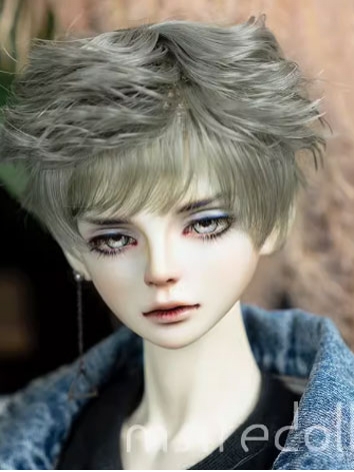 BJD Wig Short Curly Hair for SD Size Ball-jointed Doll