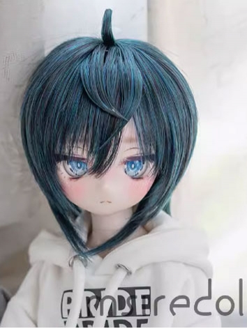 BJD Wig [Zero] Peacock Green Style Wig Hair for SD MSD Size Ball-jointed Doll