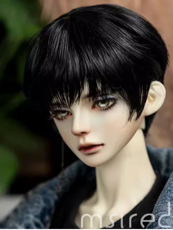 BJD Wig Black Short Style Wig Hair for SD Size Ball-jointed Doll