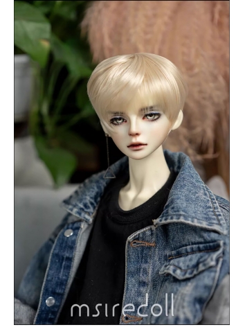 BJD Wig Gold Short Style Wig Hair for SD MSD Size Ball-jointed Doll
