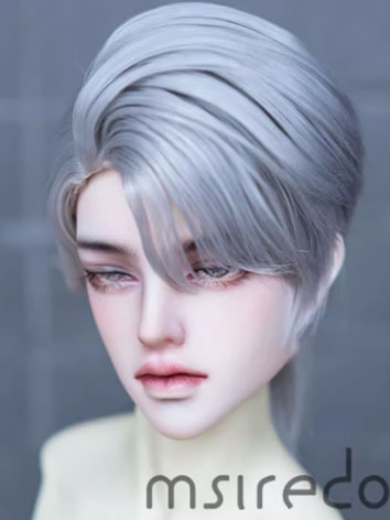 BJD Wig Silver Gray Style Wig Hair for SD Size Ball-jointed Doll