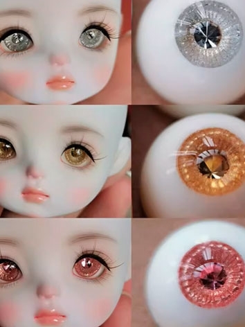 BJD Plaster Eyes 12mm 14mm 16mm Eyeballs for Ball-jointed Doll