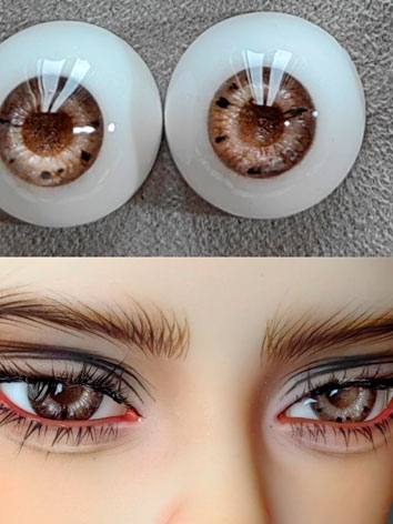 BJD Plaster Brown Eyes 12mm 14mm 16mm 18mm Eyeballs for Ball-jointed Doll
