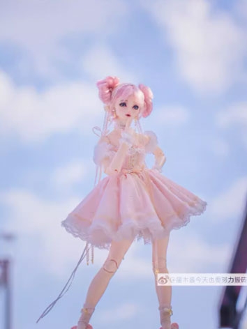 BJD Clothes  Light Pink Lolita Dress Set for SD Size Ball Jointed Doll