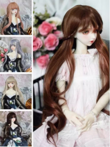 BJD Wig Female Soft Long Curly Wig for SD MSD YOSD Size Ball-jointed Doll