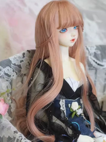 BJD Wig Female Carrot Braid Long Wig for SD MSD YOSD Size Ball-jointed Doll