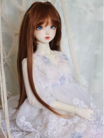 BJD Wig Female Basic Long Straight Wig for SD MSD YOSD Size Ball-jointed Doll