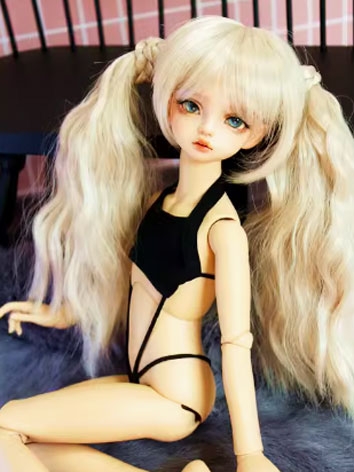 BJD Clothes Girl Black Lace-up Swimsuit for 1/5/MSD/SD Ball-jointed Doll