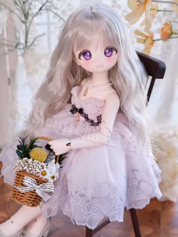 BJD Doll Wig High Temperature Long Curly Hair for SD Size Ball Jointed Doll
