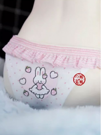 BJD Clothes Girl Pink Dot Rabbit Underpants for MSD/SD Ball-jointed Doll