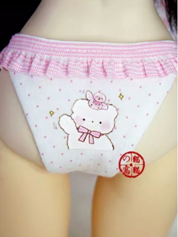 BJD Clothes Girl Pink Dot Cute Bear Underwear for MSD/SD Ball-jointed Doll