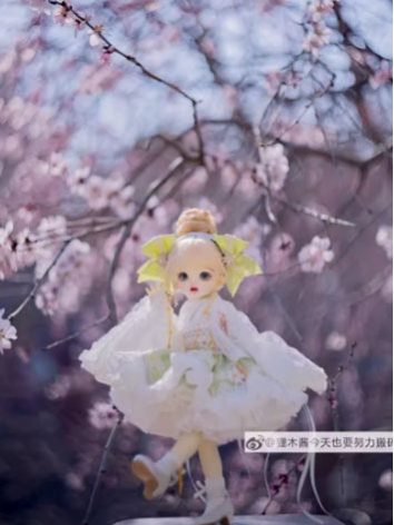 BJD Clothes Kimono Dress Set for 1/5 YOSD Size Ball Jointed Doll