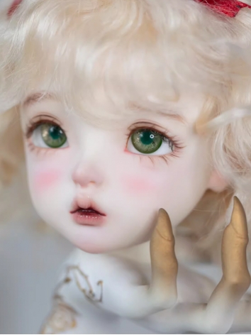 BJD Eyes Green Gold Glass E...