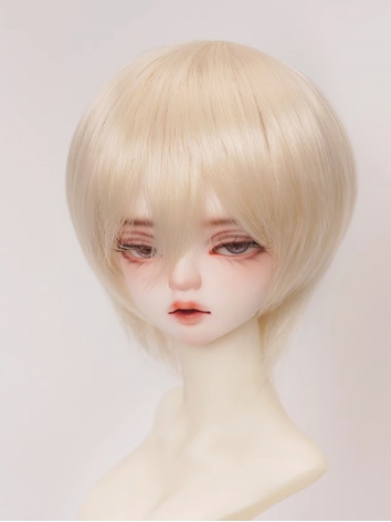 BJD Wig Light Gold Soft Hai...