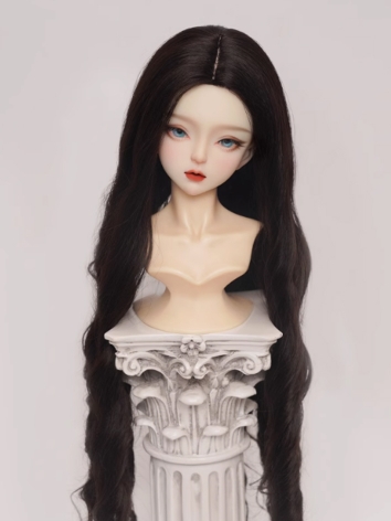 BJD Wig Black Long Curly So...