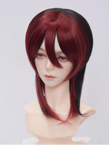 BJD Wig Wine Black Color Ma...