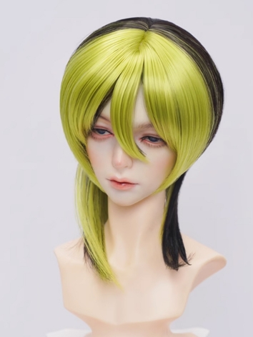 BJD Wig Green Black Color M...