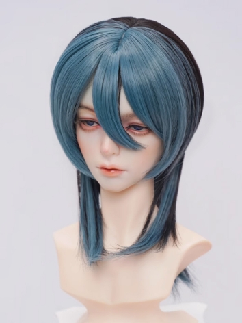 BJD Wig Blue Black Color Ma...