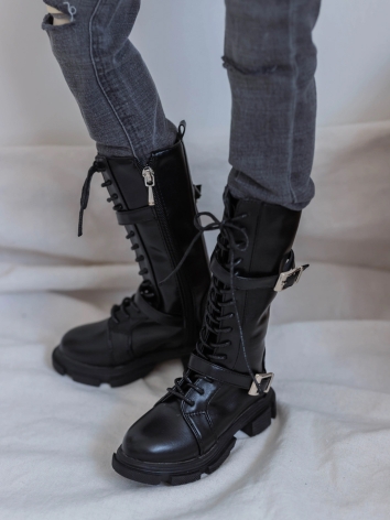 BJD Shoes Boy Black Lace-up...