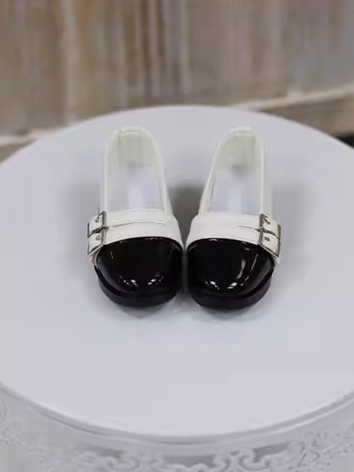 BJD Shoes Girl Boy Black and White Shoes for SD Size Ball Jointed Doll