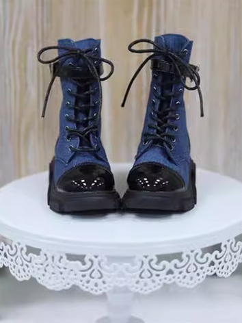 BJD Shoes Boy Black Blue Re...