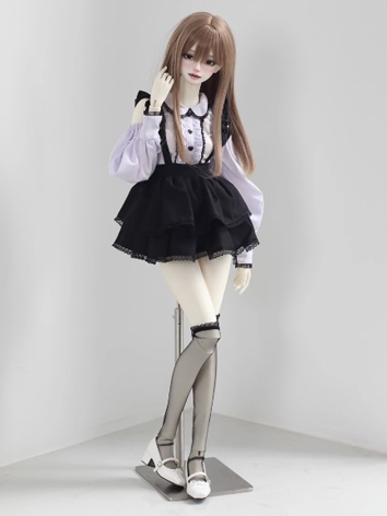 BJD Clothes Girl Purple Bla...