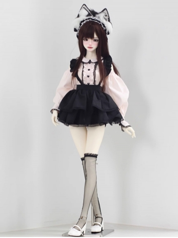 BJD Clothes Girl Pink Black...