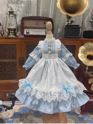 BJD Clothes Girl White Blue...