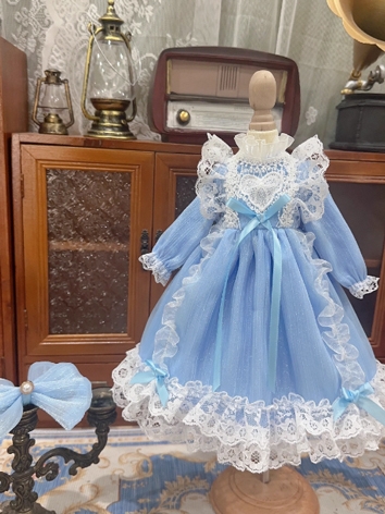 BJD Clothes Girl Blue Dress...