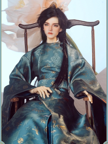 BJD Clothes Boy Ancient Style Suit for Loogsoul62 Loongsoul73 ID75 Size Ball-jointed Doll