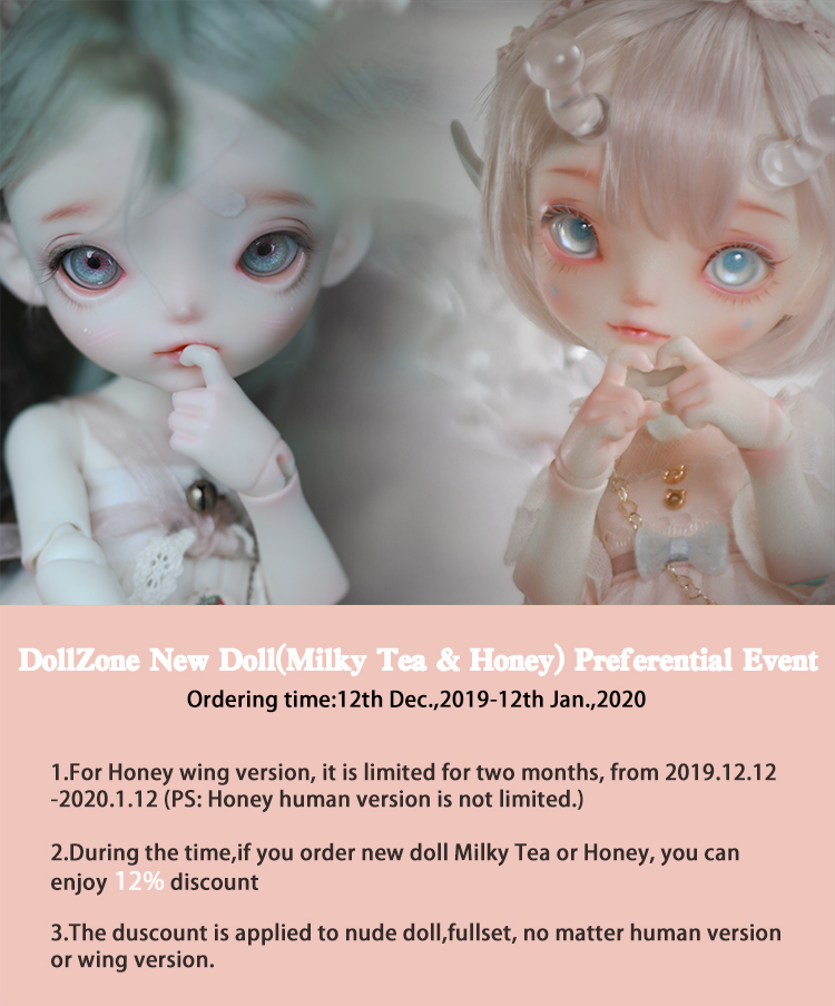 BJD Milky Tea 30cm Ball-jointed doll_DZ 44~45CM DOLLS 