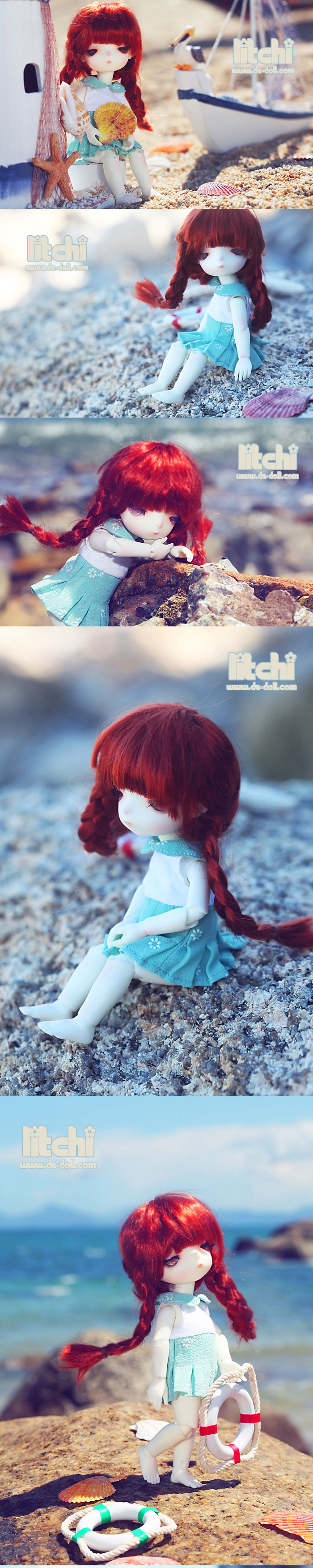 BJD Litchi Girl 16cm Ball-jointed doll