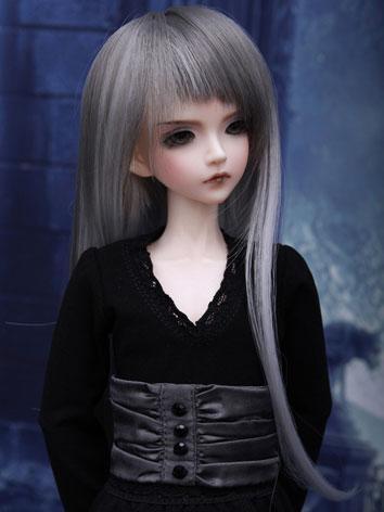 BJD Wig Straight Gray for M...