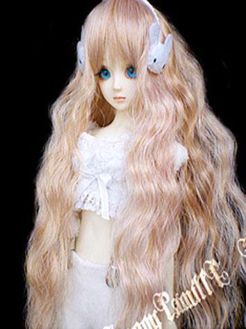 BJD Doll White rabbit hair ornaments  Ball-jointed doll