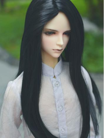BJD Black Long Hair Wigs for SD Size Ball-jointed Doll