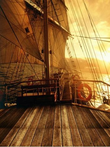 BJD Background/Scenery/Backdrop Pirate Ship Photography Settings y3009 Ball-jointed Doll