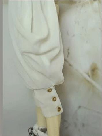 BJD Clothes Boy Europe Style White Pants for MSD/SD/SD17/70cm Size Ball-jointed Doll