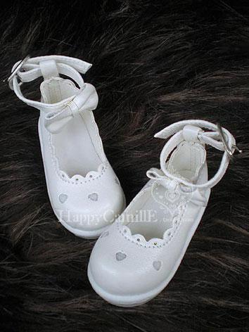 Bjd Girl White Shoes for MS...