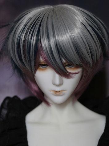BJD Wig Gray Short Wig for SD/MSD Size Ball-jointed Doll