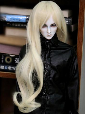 BJD Wig Male/Female Gold Curly Wig for SD Size Ball-jointed Doll