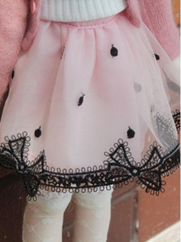 BJD Clothes Female Girl Pink Skirt for SD/DD/MSD Size Ball-jointed Doll