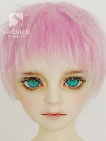 BJD Wig Pink Hair Wool Wig for SD/MSD/YO-SD Size