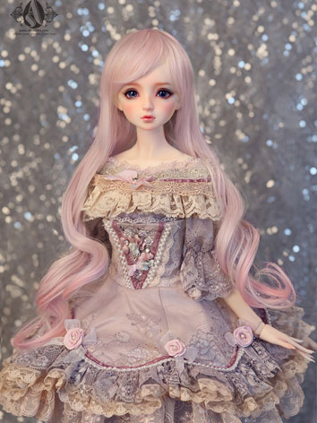 【Limited Edition】BJD 1/3 Youth BJD Pink&Purple Curl Wig WG316121 for SD ...