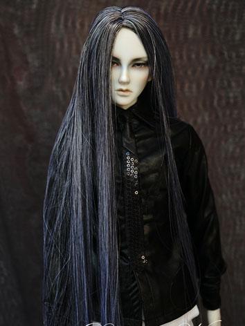 BJD Wig 1/3 Male Silver&Black Long Wig for 70cm/SD Size Ball-jointed Doll