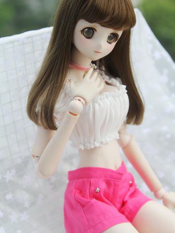 1/3 1/4 Clothes White Short Tops for SD/DD/MSD Size Ball-jointed Doll
