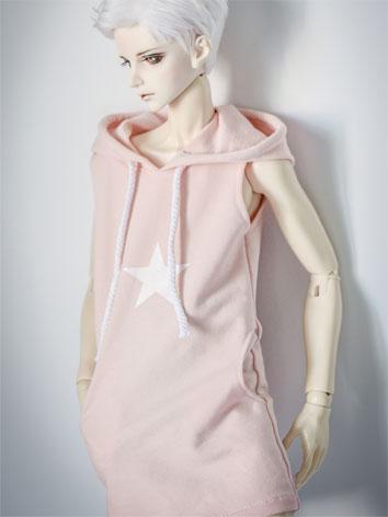 1/3 70cm Clothes White/Pink Sleeveless T-Shirt A193 for SD/70cm Size Ball-jointed Doll