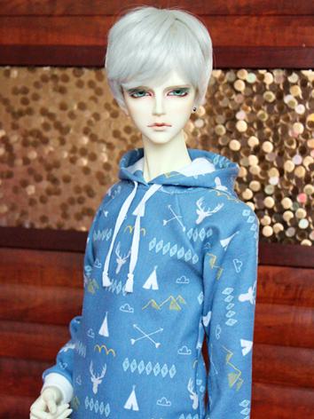 1/3 1/4 1/6 70cm Clothes Boy/Girl Printed T-shirt Hoodies Top for 70cm/SD/MSD/YSD Ball-jointed Doll