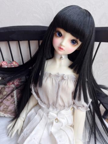 1/3 1/4 Wig Girl Straight Hair for SD/MSD Size Ball-jointed Doll